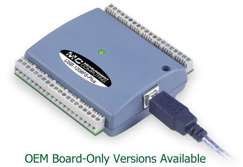 MCC USB-1208FS-Plus/1408FS-Plus Series: Multifunction USB DAQ