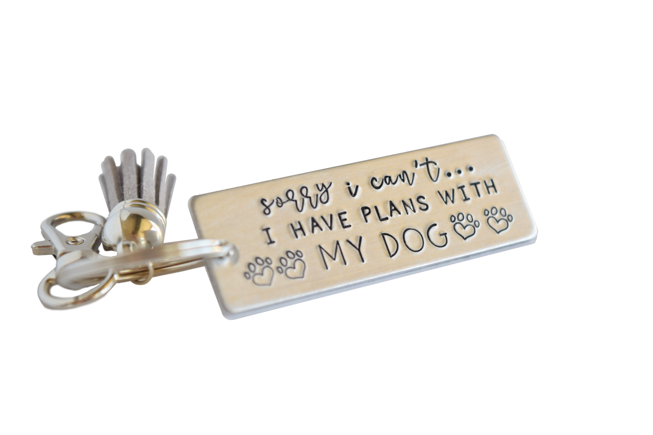 I Have Plans With My Dog Keychain Queen B Home