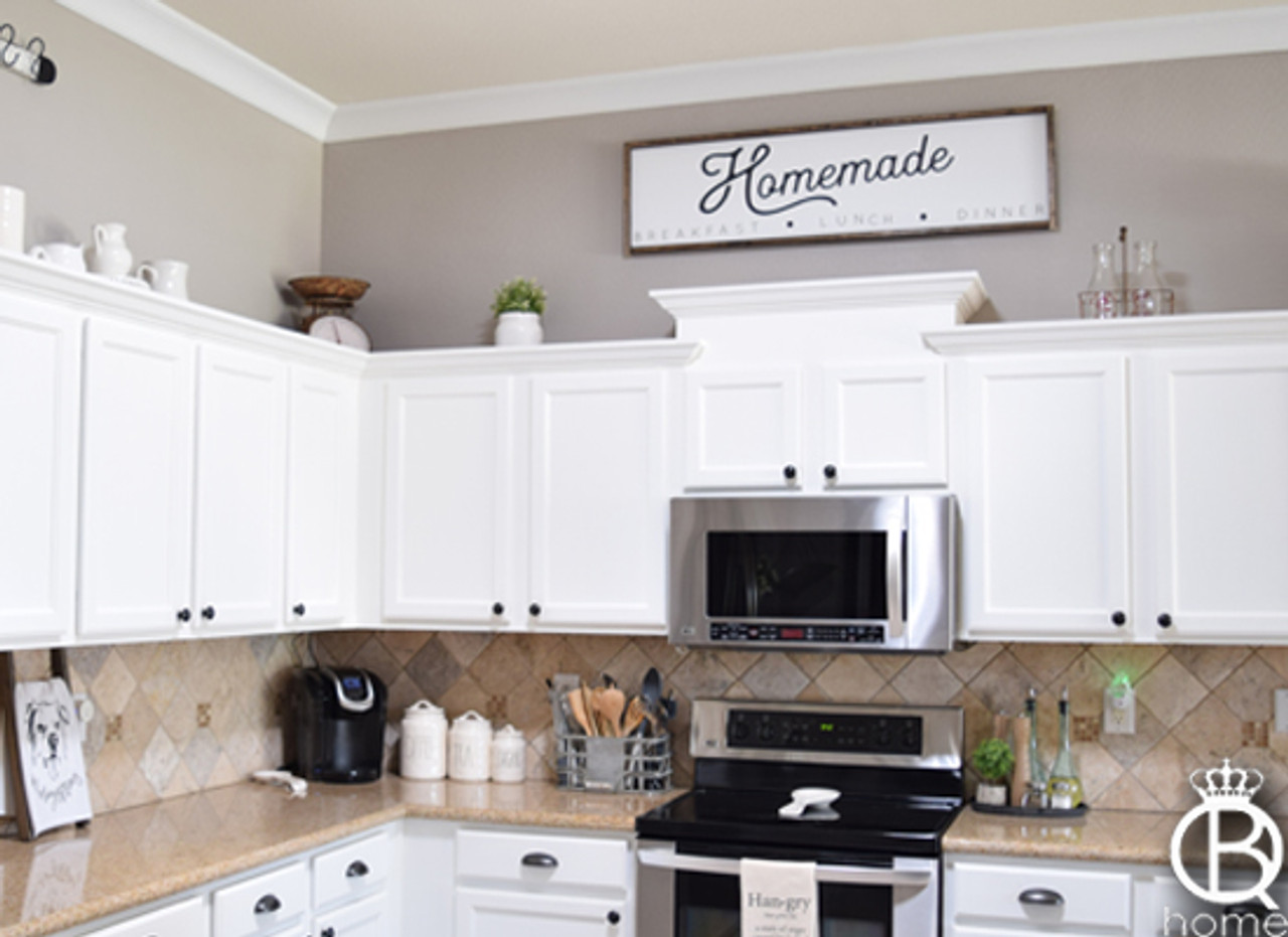 Homemade Kitchen Framed Wood Sign 48x12 Queenbhome