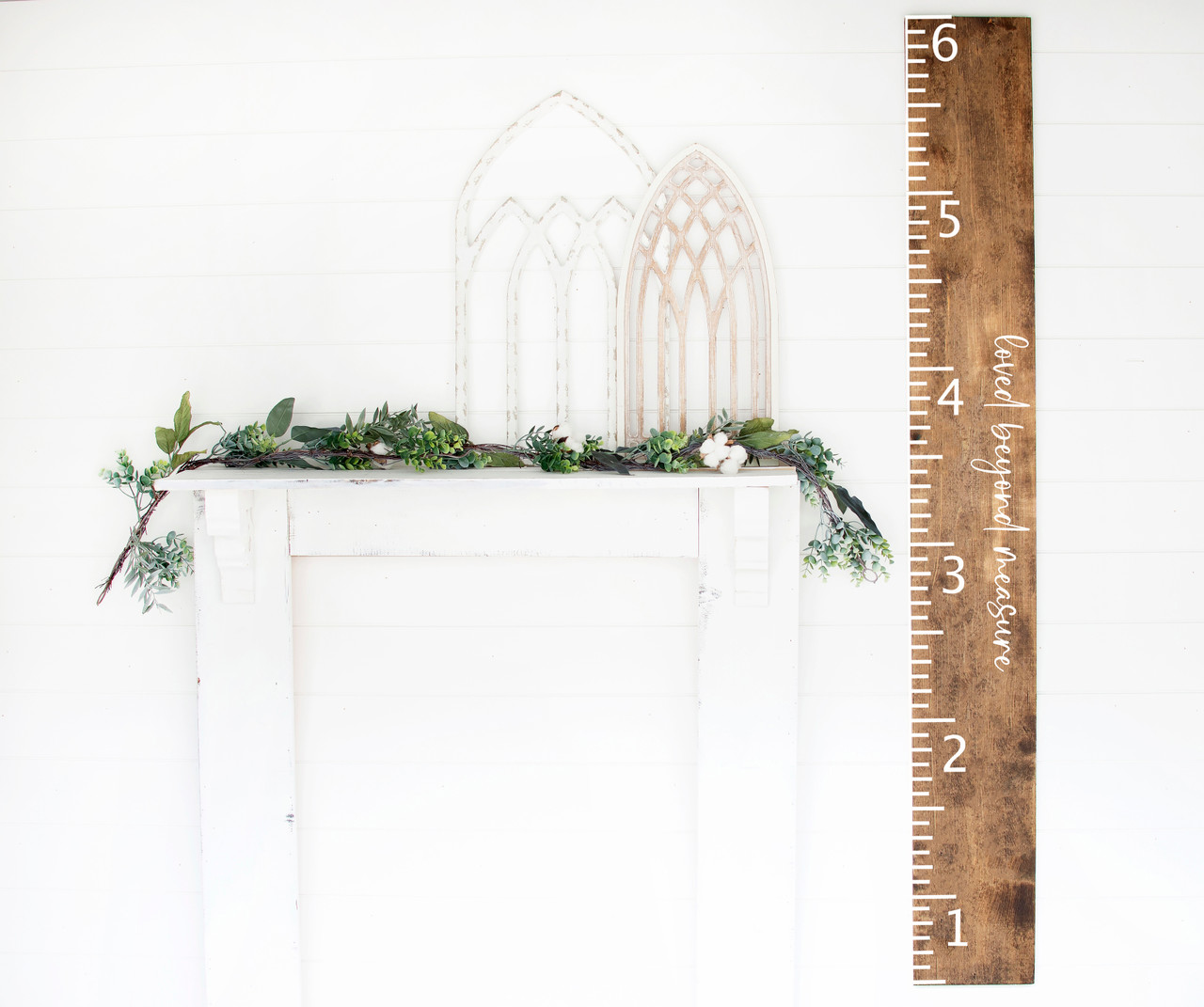 Growth Chart Wood Sign Loved Beyond Measure Queen B Home