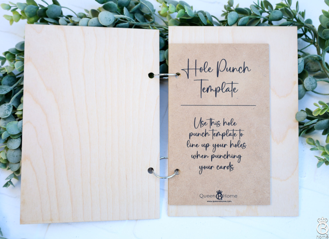 Floral Split Letter Custom Card Keeper Queen B Home