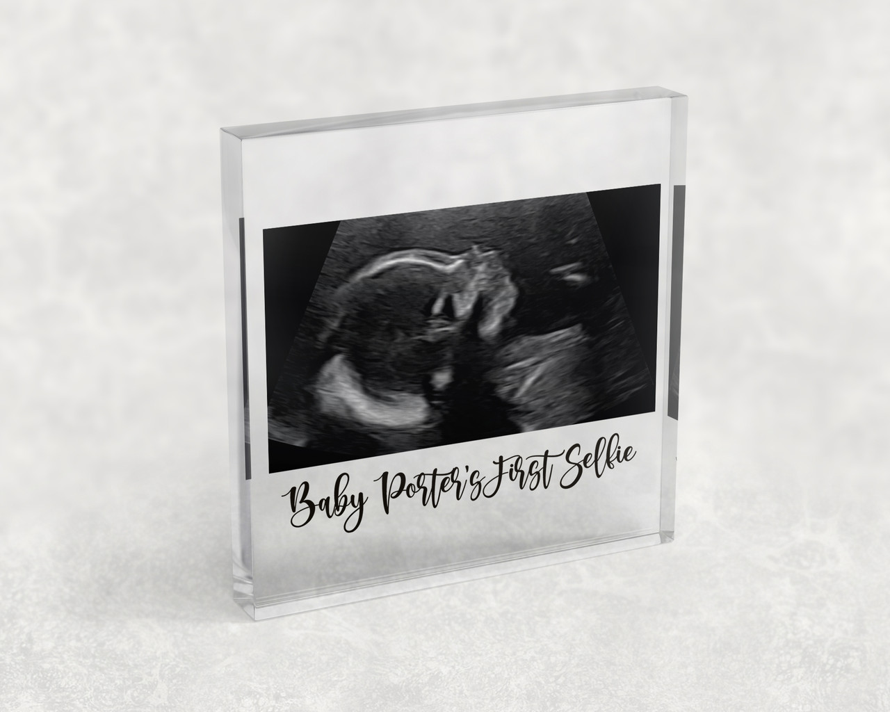 Baby's First Selfie Acrylic Block Queen B Home