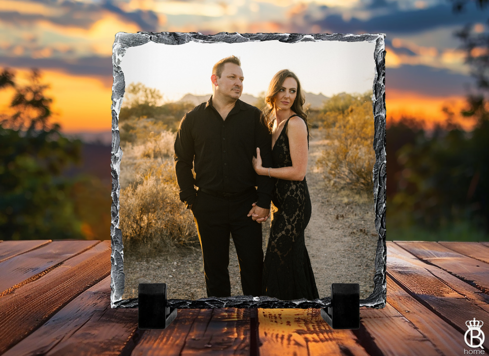 Slate Tile Sign: Custom Photo [Square] - Queen B Home
