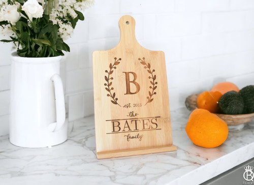 Custom Family Name Sunflower Cutting Board