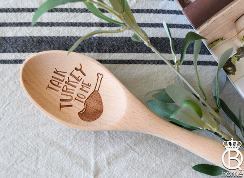 Talk foodie to me - Engraved Spoon - housewares - kitchen utensil