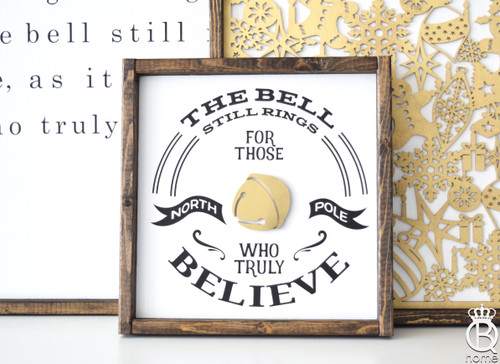 The Bell Still Rings Framed Wood Sign The Bell Still Rings Framed Wood Sign