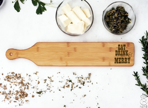 Eat Drink & Be Merry Skinny Bamboo Cheese Board Eat Drink & Be Merry Skinny Bamboo Cheese Board