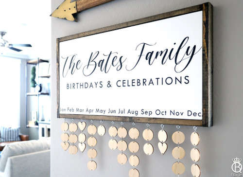 Family Name Celebration Wood Sign 