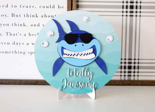 Totally Jawsome Wood Sign DIY Kit Totally Jawsome Wood Sign DIY Kit