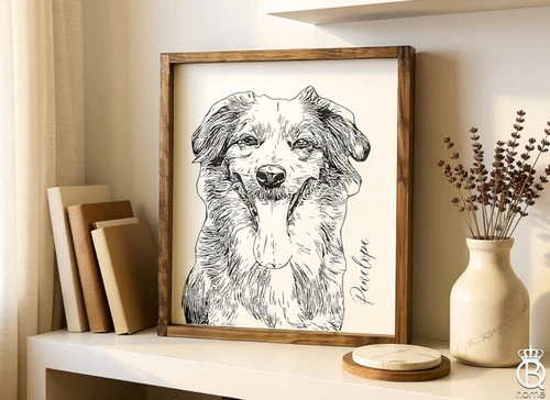 Black and White Portrait Custom Wood Sign 16x20
