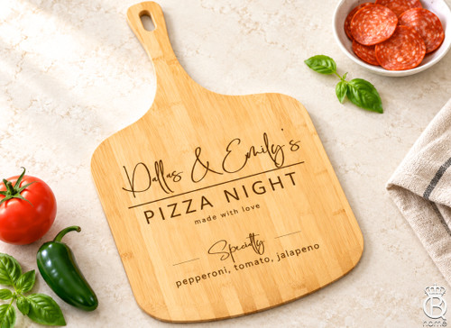 Custom Pizza Night Pizza Peel