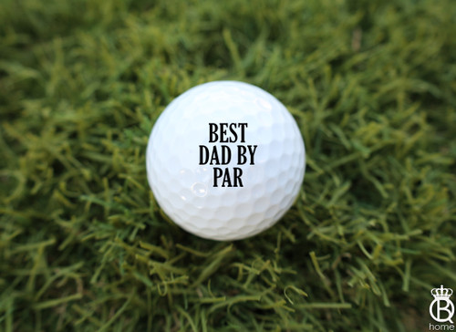 Golf Ball 3 Pack: Best Dad By Par
