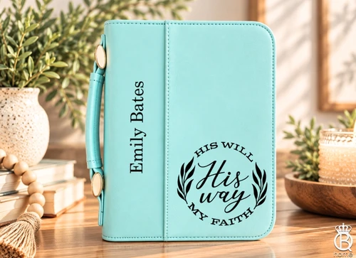 Bible Cover: His Will His Way My Faith
