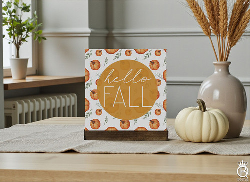 Hello Fall Pumpkin Shelfie