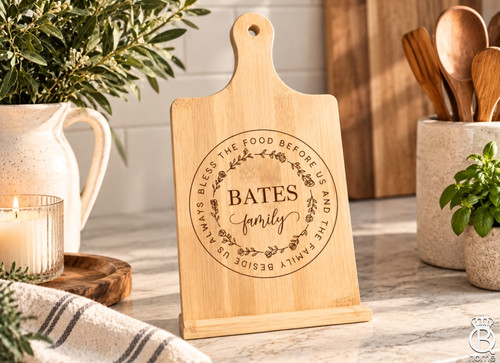 Bless The Food Before Us Kitchen Chef's Easel