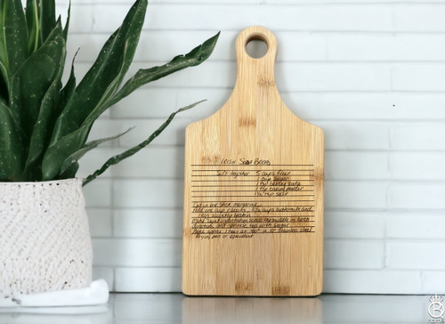 Bamboo Paddle Recipe Cutting Board Bamboo Paddle Recipe Cutting Board