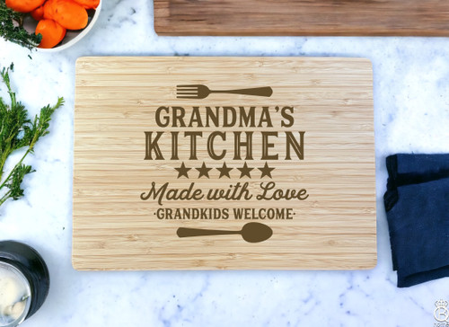 Grandma's Kitchen Butcher Block Board