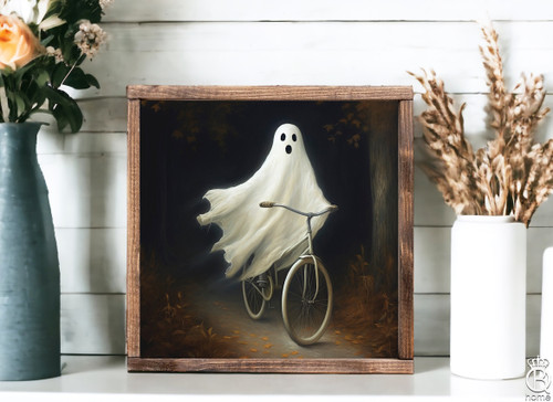 Midnight Ride Framed Wood Sign [The Little Haunts Collection]
