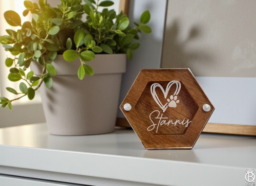 Lock of Love Keepsake Box: Paw Print Design