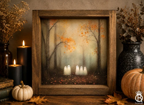  Forest Friends Framed Wood Sign [The Little Haunts Collection]