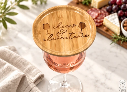 Wine Glass Topper: Cheers And Charcuterie