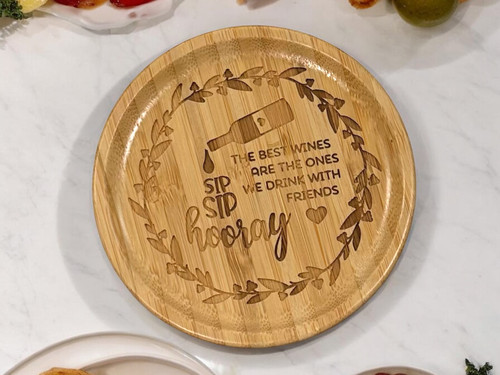 Wine Glass Topper: Sip Sip Hooray Wine Glass Topper: Sip Sip Hooray