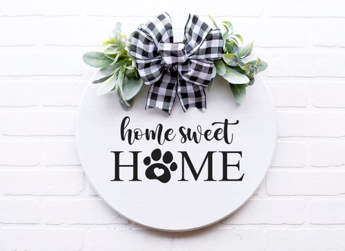Home Sweet Home Paw Prints Door Hanger Home Sweet Home Paw Prints Door Hanger