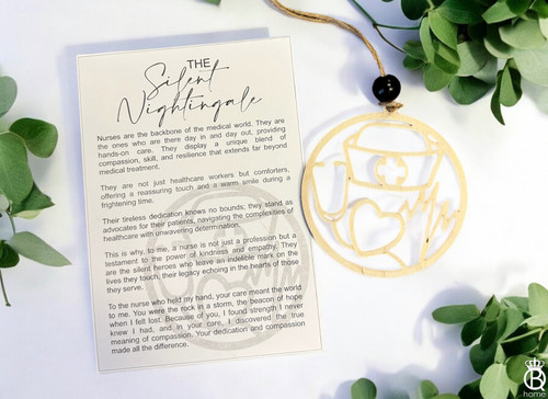 READY TO SHIP Story Ornament: Silent Nightingale Nurse Ornament