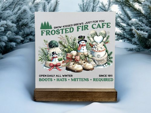 Snowman Cafe Shelfie