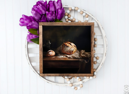 Sourdough Loaf Vintage Inspired Art Wood Sign Sourdough Loaf Vintage Inspired Art Wood Sign