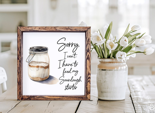 Feed My Sourdough Wood Sign Feed My Sourdough Wood Sign