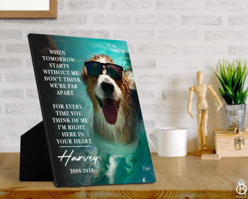 When Tomorrow Starts Without Me Custom Photo Easel When Tomorrow Starts Without Me Custom Photo Easel