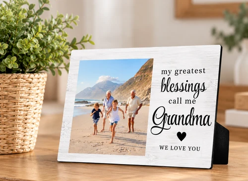 My Greatest Blessings Call Me... Custom Photo Easel