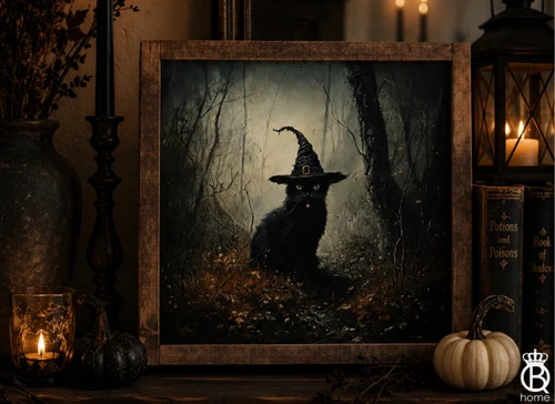 Binx Of The Hollow Framed Wood Sign [The Hollow Tales Collection]