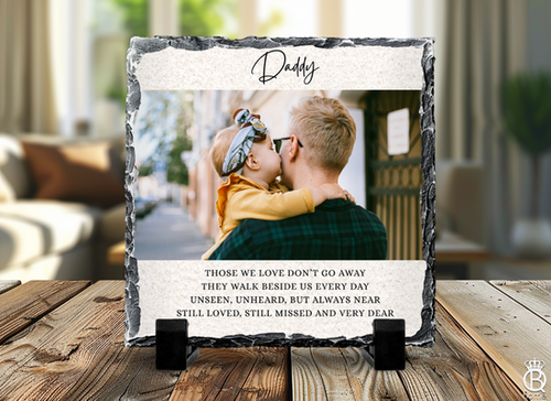 Slate Tile Sign: Those We Love Don't Go Away Slate Tile Sign: Those We Love Don't Go Away