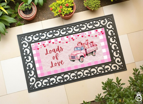 Interchangeable Doormat Insert: Loads Of Love Interchangeable Doormat Insert: Loads Of Love
