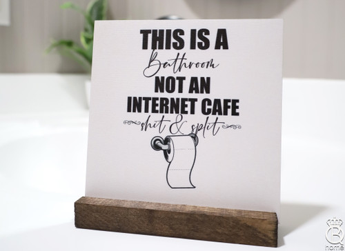 READY TO SHIP Shit and Split Shelfie