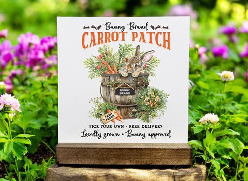 READY TO SHIP Carrot Patch Shelfie