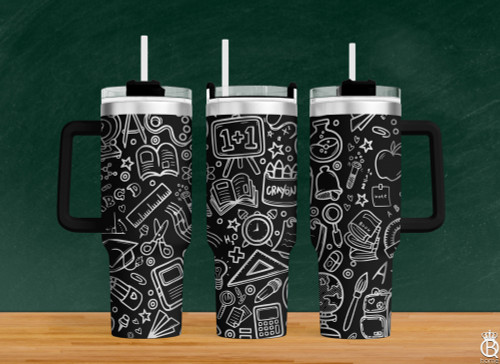 READY TO SHIP Teacher 40oz Cup With Handle