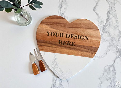 Marble Heart Board: Your Custom Design
