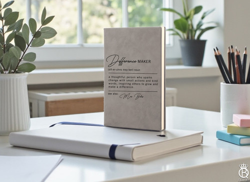 Leather Engraved Journal: Difference Maker