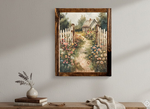Cottage Garden Path Wood Sign [Springtime Cottage Collection]