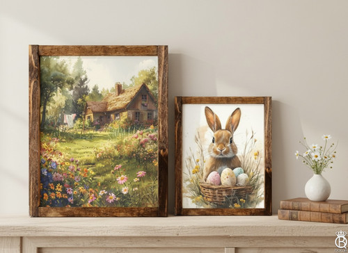 The Meadow Cottage Easter Sign Set [Springtime Cottage Collection]