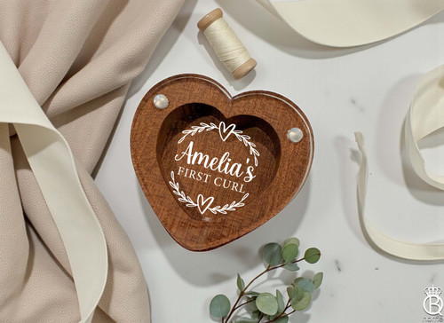 Lock of Love Heart Keepsake Box: First Curl
