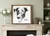 Black and White Portrait Custom Wood Sign 16x16