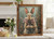 Cottage Bunny with Bouquet Wood Sign