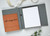 Engraved Portfolio: Custom Split Letter Monogram (CLICK FOR COLOR AND SIZE OPTIONS)