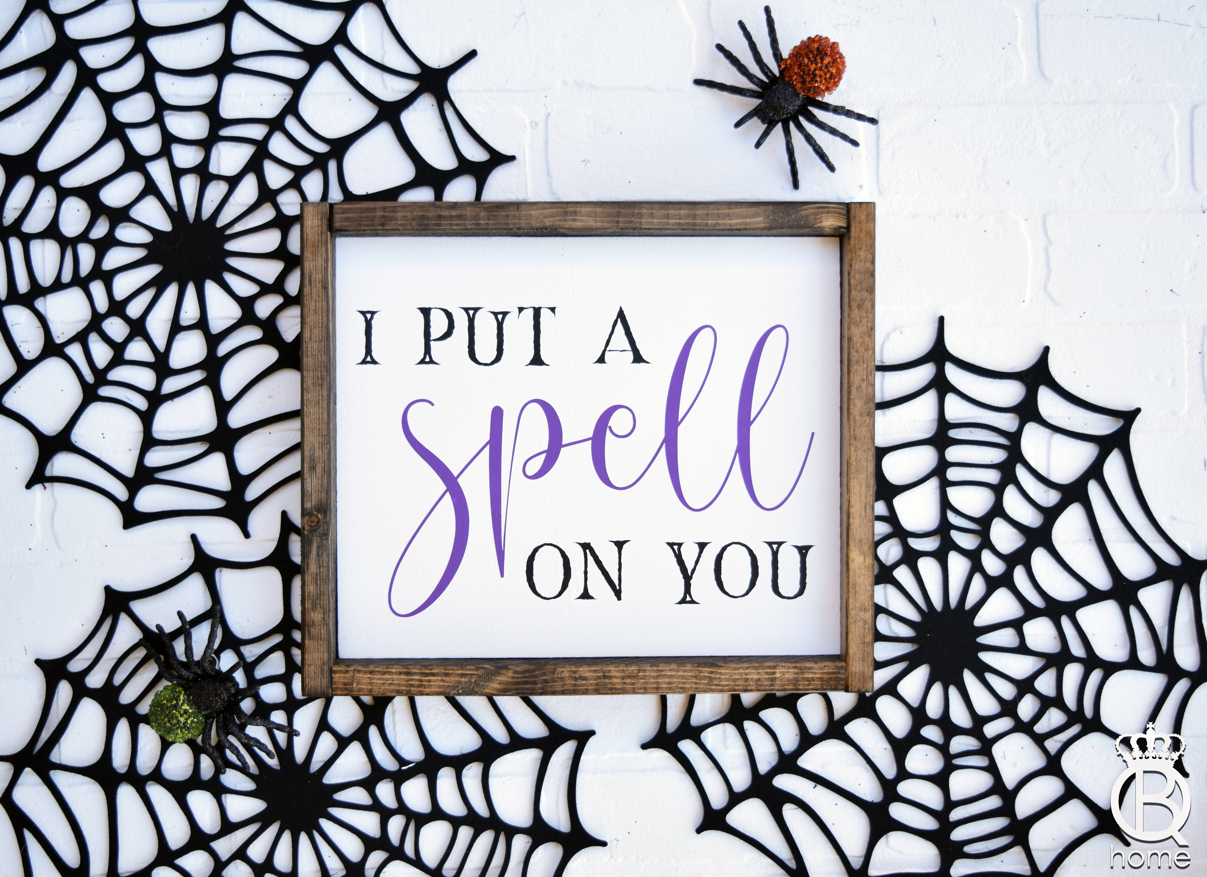 I Put A Spell On You Framed Wood Sign Queenbhome