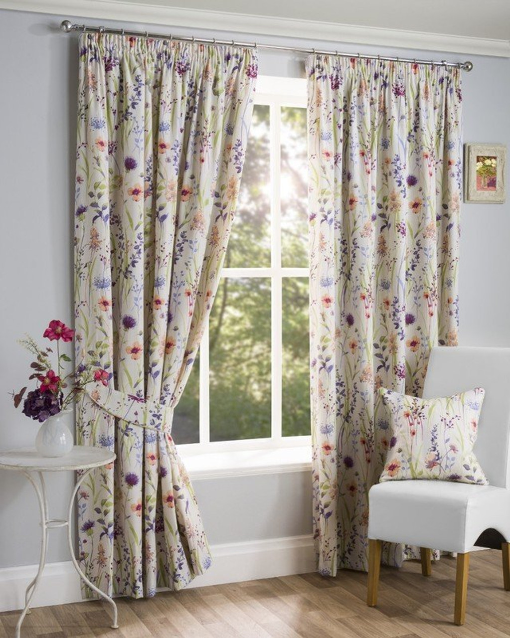 Jeannie Floral Tape Top Curtains – Ideal