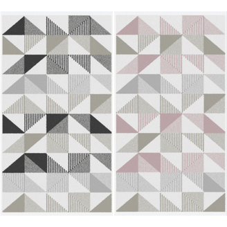 Hendra Geometric Shapes 550GSM 100% Cotton Pair of Hand Towels